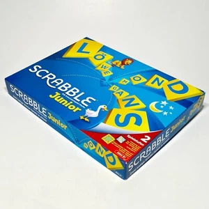 ©2018 Mattel Kreuzwortspiel SCRABBLE JUNIOR dt Wörter Lesen Buchstaben Vorschule - Bild 1 von 3