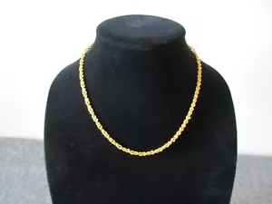 10K GELBGOLD ITALIEN GEDREHTE GLIEDERKETTE 4mm - 18" - * 1758 AR - 4,04g - Bild 1 von 15