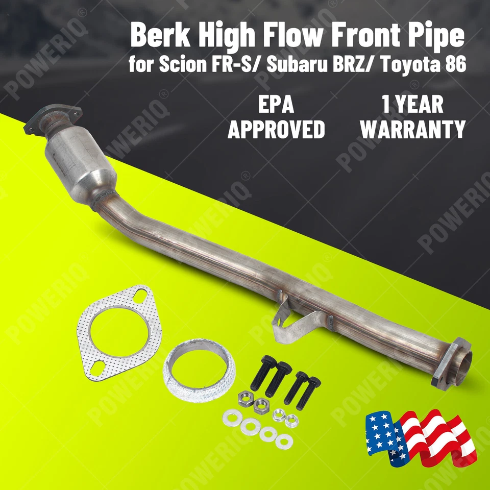 Tubo delantero de alto flujo para Scion FR-S/Subaru BRZ/Toyota 86 ENTREGA EN EE. UU. Foto 1 de 4