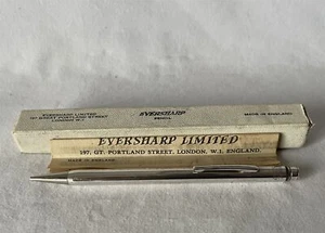 Vintage versilberter EVERSHARP britischer Druckbleistift + Box/Inst - Bild 1 von 22