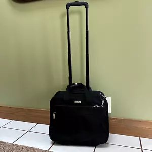 Samsonite Black Rolling Business Briefcase Carry On Laptop Travel Bag Excellent - Picture 1 of 16