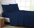 Luxury 100% Cotton Percale Fitted Sheets Flat Sheet 180TC Single Double King 