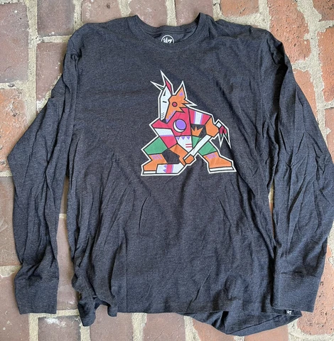 Arizona Coyotes NHL Kachina Long Sleeve T-Shirt - 47 Brand - Size 2XL Cover