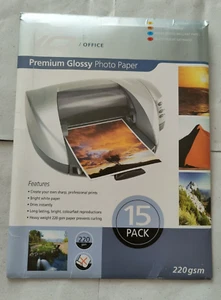 IQ Office Premium Glossy Photo Paper A4Sheets 220gsm. 14 Sheets - Picture 1 of 2