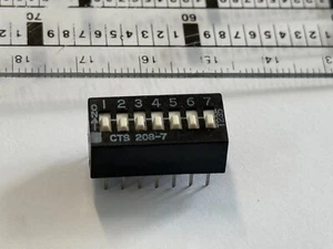20 x DIP interruttore interruttore di codifica switch pianoforte mouse 7 velocità CTS208-7 T235 - Foto 1 di 3