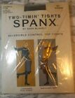 Spanx By Sara Blakely Two Timin Tights Black Gray Reversible Control Size C New