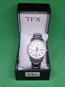 LNOS TFX by Bulova 36A105 Stainless Silver Tone Men's Watch - Needs New Battery - Picture 1 of 1