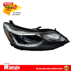 Right For Chevy Cruze 2016-2018 w/ LED DRL Clear Halogen Headlight Replacement - Imagen 1 de 12