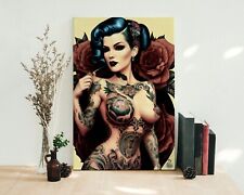 Vintage  Character Pin-up Clair , Canvas Print * We only print One of each**