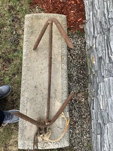 Vintage Boat Anchor Early 20th Century, 26" x 17" x  17" - Picture 1 of 10