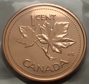 2002P CANADA 1 CENT STEEL PROOF LIKE MAGNETIC PENNY SEALED COIN - Foto 1 di 2
