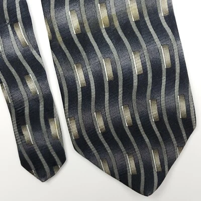 Monterey Bay J. Blades & Co. Abstract Gray Silk Tie Wide - Image 1 of 4