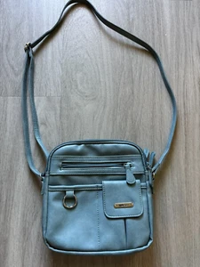 MultiSac Crossbody Purse Blue with Multiple Pockets - Picture 1 of 11