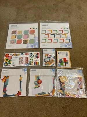 JUEGO DE 8 piezas Creative Memories: papel "School Dayz" 12x12 2 piezas y decorativo Foto 1 de 4