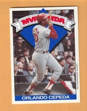 Orlando Cepeda St. Louis Cardinals 1992 MDA MVP #5 HOF 8B