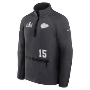Patrick Mahomes Kansas City Chiefs Nike Super Bowl 58 LVIII Opening Night Jacket - Picture 1 of 6