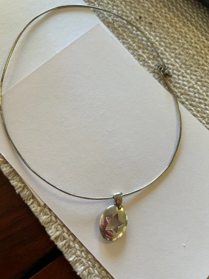 Tiffany & Co. Sterling Silver Star Cutout Pendant VG condition - Image 1 of 4