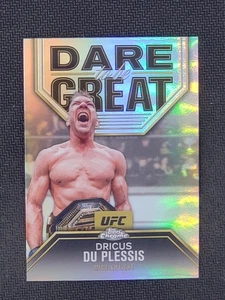 2025 Topps Chrome UFC Dricus Du Plessis #DBG-5 Dare To Be Great Refractor - Picture 1 of 2