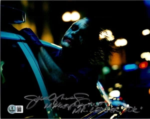 JOHN CAGLIONE JR SIGNED 8X10 PHOTO BECKETT BAS COA DARK KNIGHT LEDGER MAKE UP 3 - Picture 1 of 1