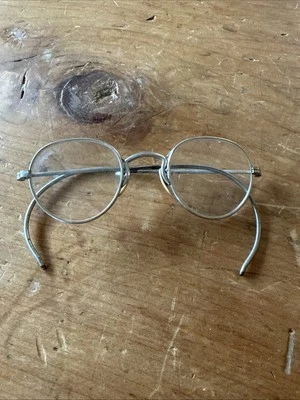Antique American Optical Ful Vue Silver Wire Safety Glasses Eyeglasses Childs - Image 1 of 4