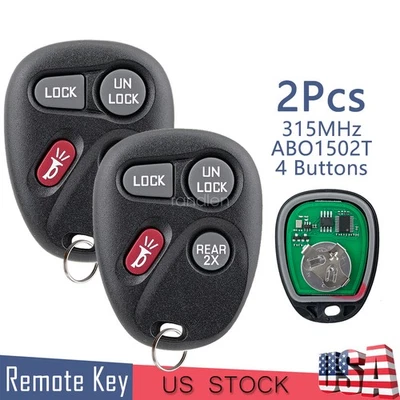 2 For 1997 1998 1999 2000 Chevrolet Tahoe Keyless Entry Car Truck Remote Key Fob - Image 1 of 4