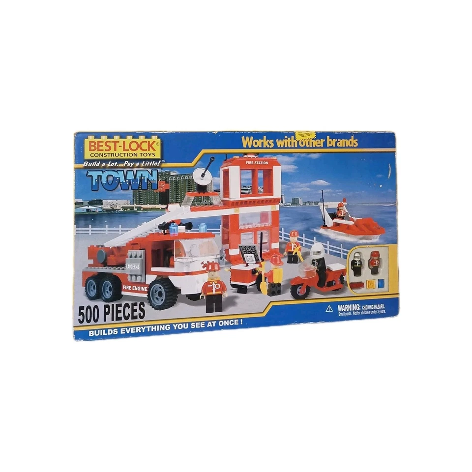 Best Lock Bricks Construction Town Brand New Vintage  - Image 1 of 4