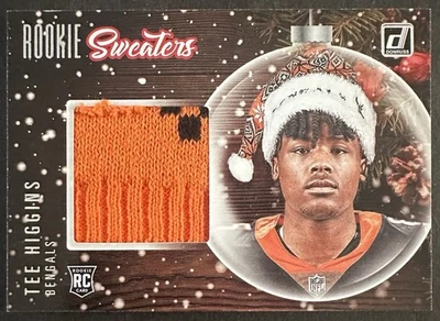 2020 DONRUSS ROOKIE SWEATERS RELIC TEE HIGGINS BENGALS RC - Image 1 of 2