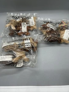 3 Bags Of Mini Graham Cracker Dog Stuffed Animal - Picture 1 of 10