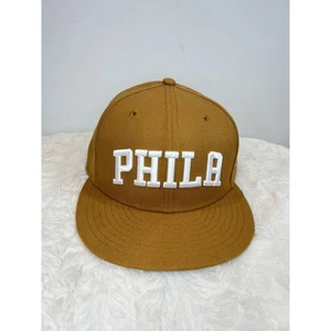 Cappello NBA Philadelphia 76ers New Era marrone berretto snapback PHILA - Foto 1 di 6