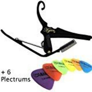 Kyser Quick-Change Black 6 String Capo - Picture 1 of 1