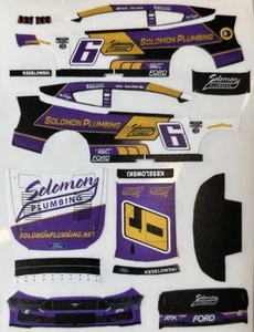 Custom 2025 Brad Keselowski #6 All-Star 1/64 Scale NASCAR Peel & Stick Decals - Picture 1 of 1