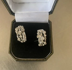 Raindance Natural Diamond Hoop Earrings 18ct Gold - Picture 1 of 3