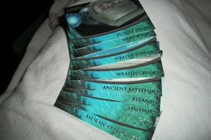 STARGATE ATLANTIS TRADING CARD SET of "SHIPS of the PEGASUS GALAXY" Set of 9 - Bild 1 von 1