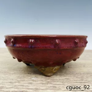 7.3"Old song dynasty Porcelain jun kiln mark fambe poetry Drum nail Brush Washer - Picture 1 of 8