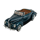 Danbury Mint Limited Edition 1940 Ford Deluxe Convertible Blue 1:24 Diecast Car