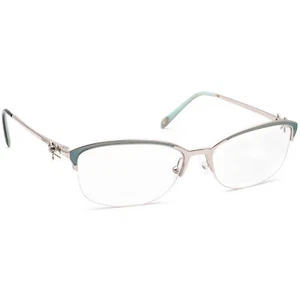 Tiffany & Co. Eyeglasses TF 1102 6047 Silver & Blue Half Rim Italy 55[]16 140 - Picture 1 of 6