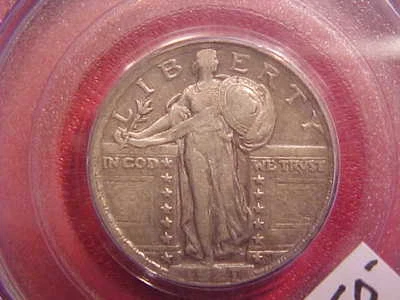 1921 STANDING LIBERTY QUARTER - PCGS VF35 - SEE PICS! - (G889) - Image 1 of 4