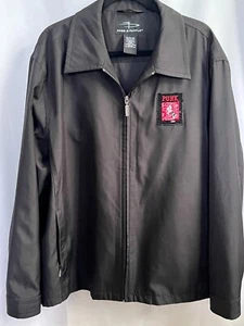 Vintage Style Grunge PUNK Patch Utilitarian Jacket XL Black Full Zip 6 Pockets - Picture 1 of 16