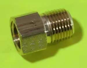 Conector macho hidráulico llamarada invertida de latón Aeroquip Weatherhead 202X3 3/16 - Imagen 1 de 12
