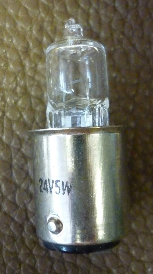Halogen Glühlampe Halogenlampe BA15d 24V 5W klar  - Bild 1 von 1