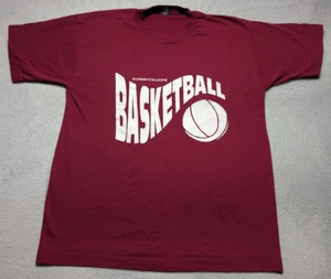 Vintage Sunnyslope Basketball Tee Large Maroon USA Made Single Stitch T-Shirt - Bild 1 von 6