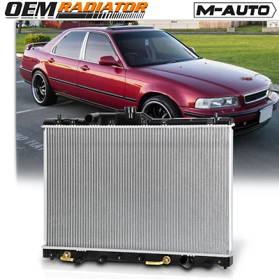 Radiador de refrigeración de núcleo de aluminio 1278 OE de repuesto apto para 1991-1995 Acura Legend AT Foto 1 de 4