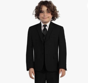 Gioberti Size 6 Boys' Bi-Stretch Blazer Suit Jacket 2-Button Black Retail $99 - Picture 1 of 8