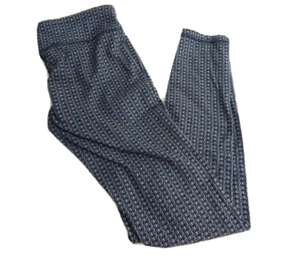 Ivivva Lululemon Girls 12 Leggings Rhythmic Full Length Gray Woven Pattern EUC - Picture 1 of 5