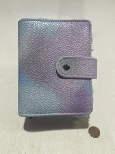 Budget Cash Wallet Binder Tie Dye Purple/Blue/Gray - NO PEN - Picture 1 of 4