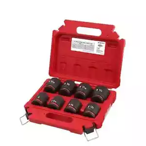 Milwaukee 49-66-7017 3/4" Drive Impact Socket Set 6 Point 8Pc 5/16" - 3/4" - Picture 1 of 7