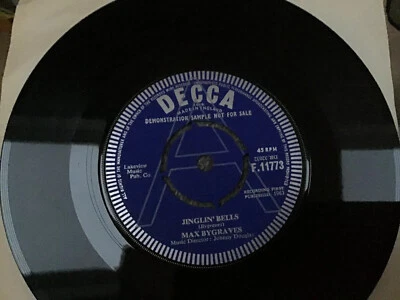 Max Bygraves-Jinglin’ Bells/Summer Green And Winter White DECCA PROMO F11773 - Image 1 of 3
