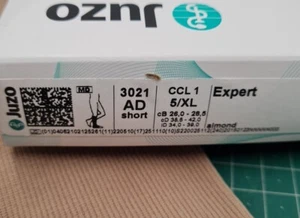 JUZO Expert COMPRESSION STOCKINGS AD 3021 CCL1 5/XL SHORT open toe ALMOND - Picture 1 of 6