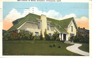Postal Home of Betty Compson Hollywood California 1928 - Imagen 1 de 2