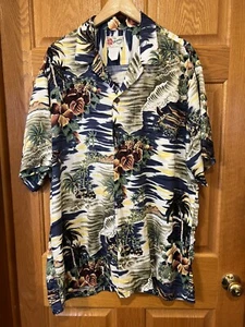 Camisa hawaiana BZ28 Hilo Hattie Rayon 2XL - Imagen 1 de 4